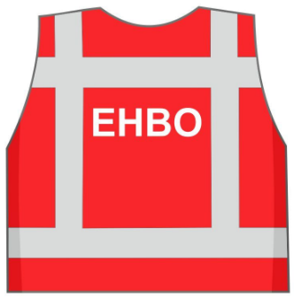 Veiligheidsvest met opdruk EHBO Rood
